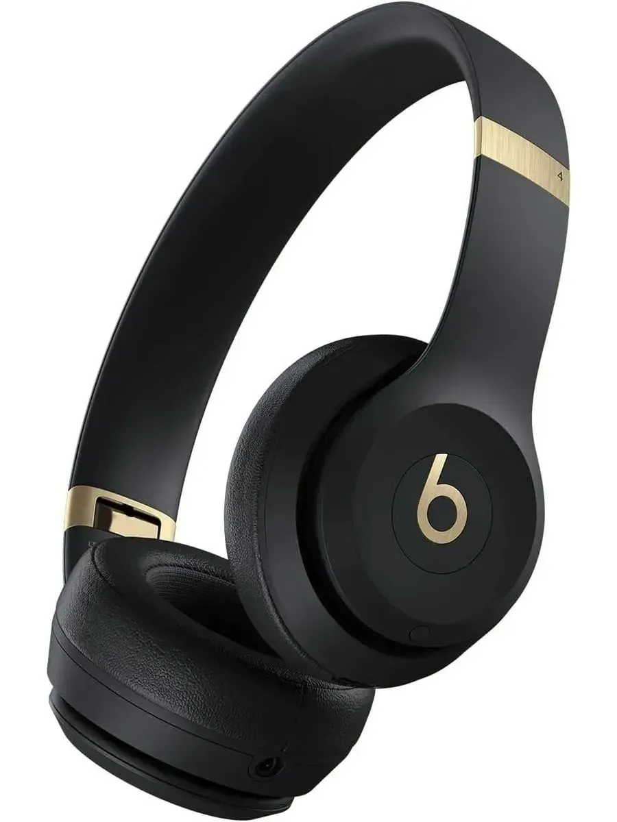 beats Беспроводные наушники Solo 4, Black & Gold