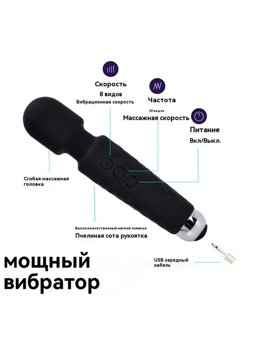 Массажная палочка для мастурбации Розовый красный, розовый, фото 8