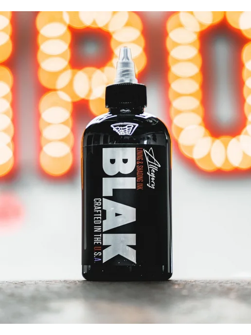 Черная краска для тату Allegory BLAK Ink, черный, фото 2