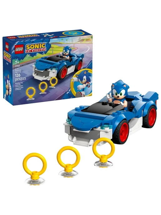 LEGO Конструктор Sonic the Hedgehog 77117 Спидстер Лайтнинг, синий, фото 3