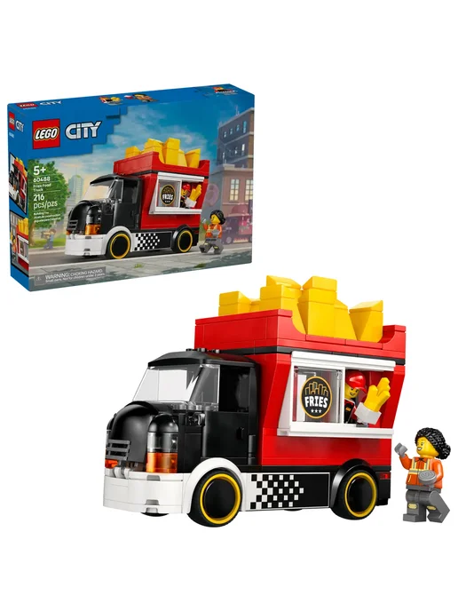 LEGO Конструктор City 60488 Грузовик с картошкой фри, черный, фото 3