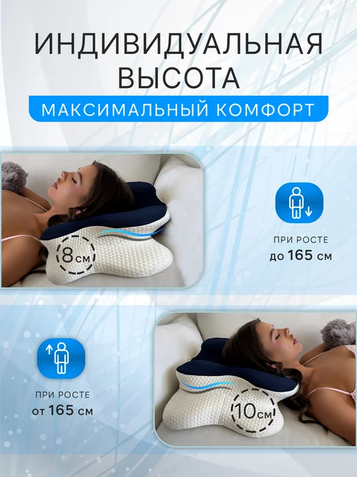 Ortho-Era Подушка с эффектом памяти, синий, фото 4