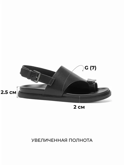O`SHADE Летние босоножки женские через палец на плоской подошве, черный, фото 4