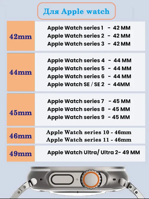 Mеталл+Кожа pемень Для Apple watch 44-45-46-49mm Band, вариант, фото 4