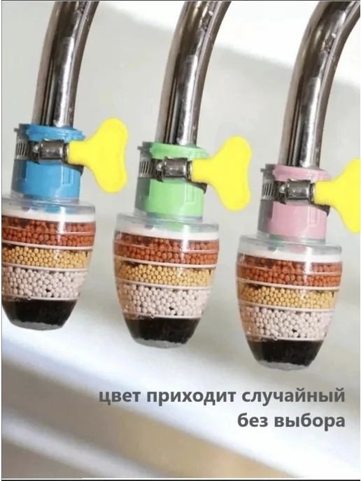 Фильтр для воды на кран, синий, фото 3