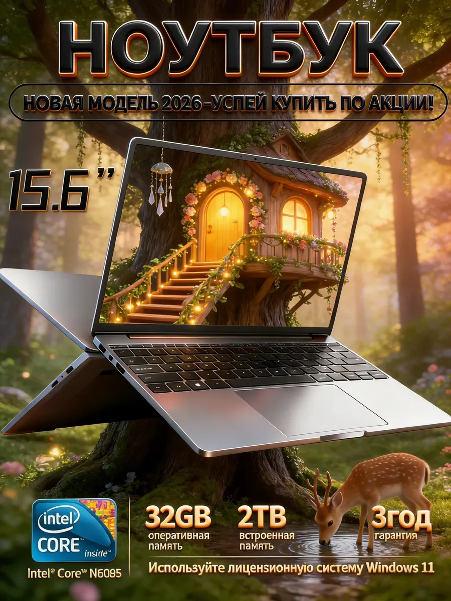 Мощный Ноутбук 32ГБ 2TБ Windows 11 Подарок Intel Huawei 739439938 купить за 21 873 ₽ в интернет‑магазине Wildberries