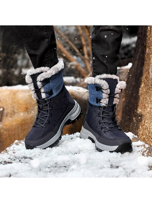 Мужские утепл. снег Boots Водонепр. тактические, синие 42, синий, фото 4