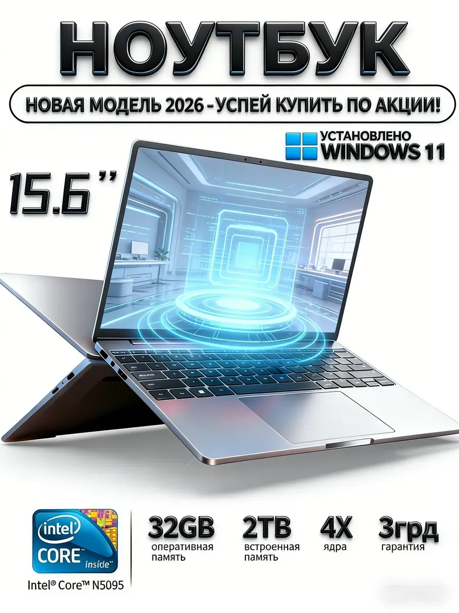 Ноутбук 32GB 2TB Windows 11 Intel Мощный Подарок Huawei 739702102 купить за 21 296 ₽ в интернет‑магазине Wildberries