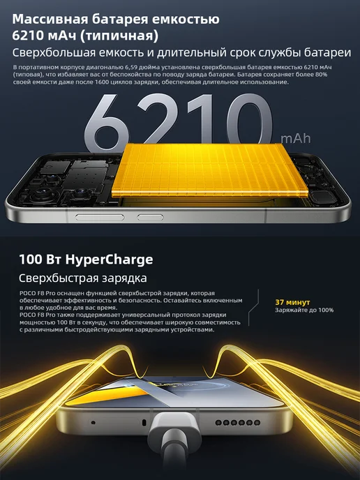 Смартфон Xiaomi Poco F8 Pro 12/512 ГБ, черный, фото 4