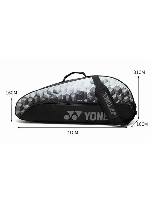 Сумка для бадминтона YONEX черная 71x16x31 см для ракеток, 71x16x31 см, фото 7