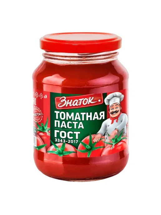 Знаток Томатная паста стекло ГОСТ 500 гр, 500 г, 2 шт, фото 2