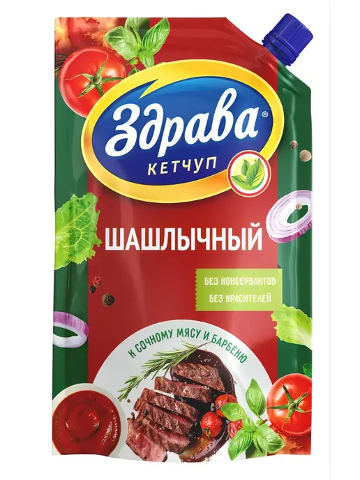 Здрава Кетчуп Классический 350 гр, 350 г, 2 шт, фото 2