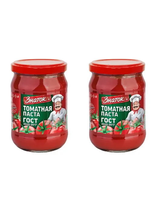 Знаток Томатная Паста 270 г, 270 г, 2 шт