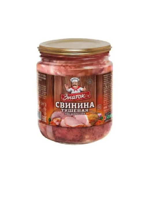 Знаток Свинина тушеная 500 гр, 500 г