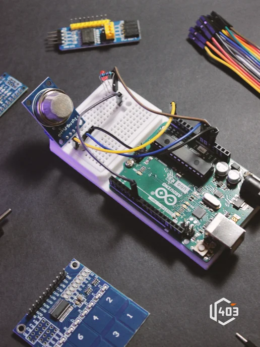 Корпус Arduino UNO - Монтажный стенд Build 170, зеленый, фото 4