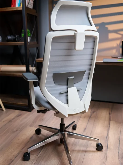 Офисное Brydrein Sparta кресло эргономичное Light Grey, серый, фото 2