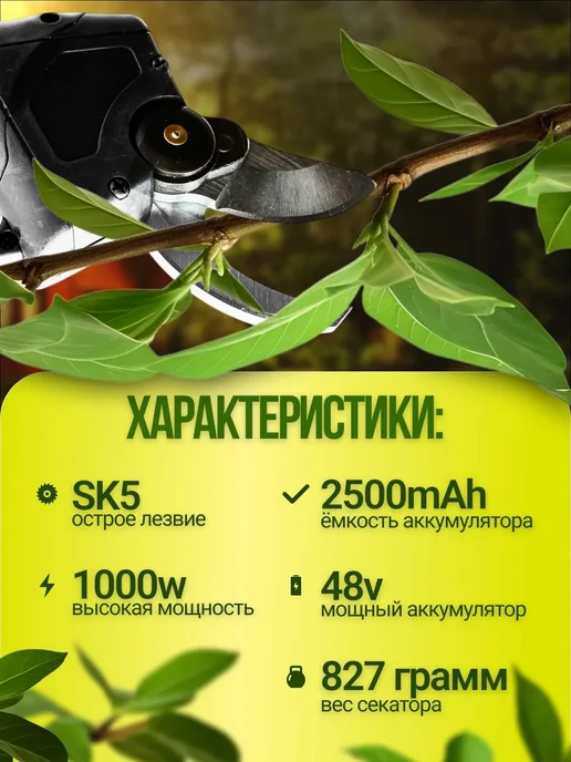 Аккумуляторный кусторез, вариант, фото 2