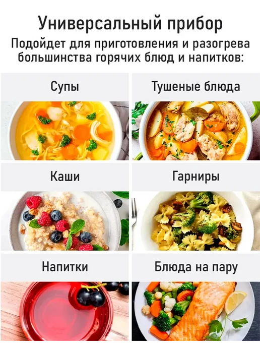 мультиварка 2 литра мини маленькая с антипригарным покрытием, голубой, фото 7
