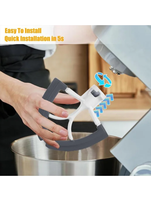 flex edge мешалка для KitchenAid на 4,5-5 кварт, подходит, 4 5-5 дл, фото 6