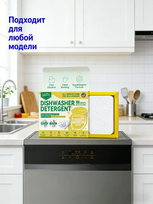 100 таблеток для мытья посуды в посудомоечной машине, вариант, фото 4