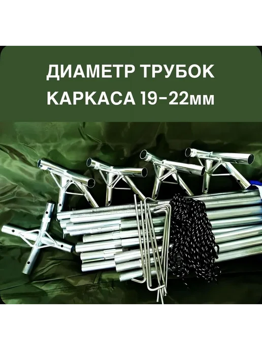 Шатер туристический Шатер туристический 320*320 с сеткой, 320x320, фото 2