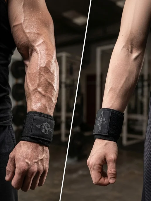 Better Bodies Напульсники спортивные на запястье Wrist Wraps, черный, фото 5