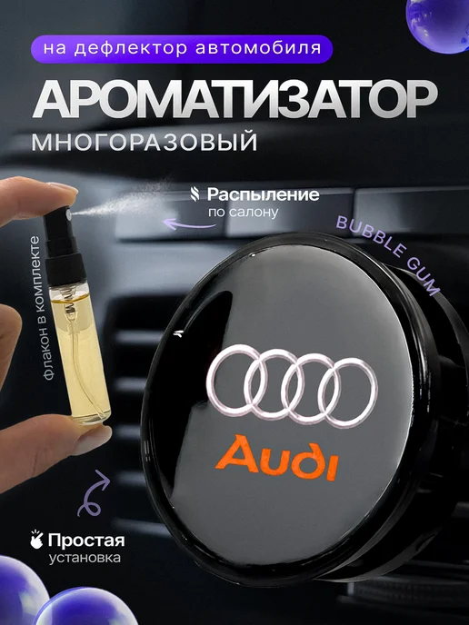 AromaTru Ароматизатор в машину на дефлектор Audi, вариант