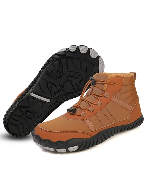 Ботинки зимние мужские женские anti-slip, зимний стиль (кори, коричневый, фото 7