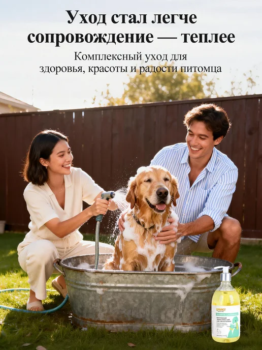 LPRPET Ферментный шампунь для кошек и собак, 500 мл, фото 7