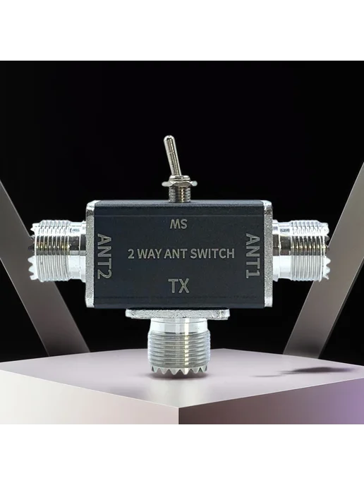 2-Way CB HAM антенный коммутатор 100W 0-50МГц с ОФФ, 100 Вт, фото 5