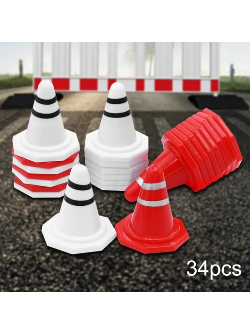 64шт RC Barricade конусы для тренировки 34шт, 64 шт, 34 шт, фото 5