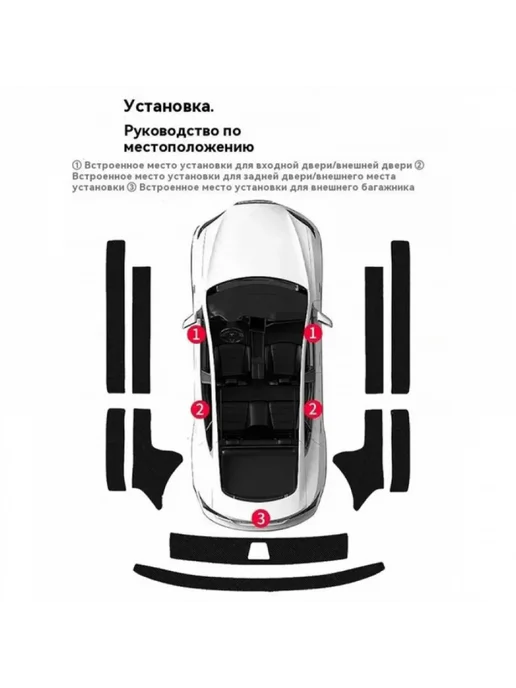 накладки на пороги Belgee X50 Джили кулрей 10 шт Накладки н, 10 шт, фото 3