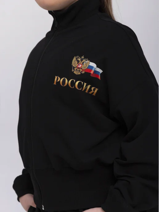 olliri Спортивный костюм Россия, черный, фото 3