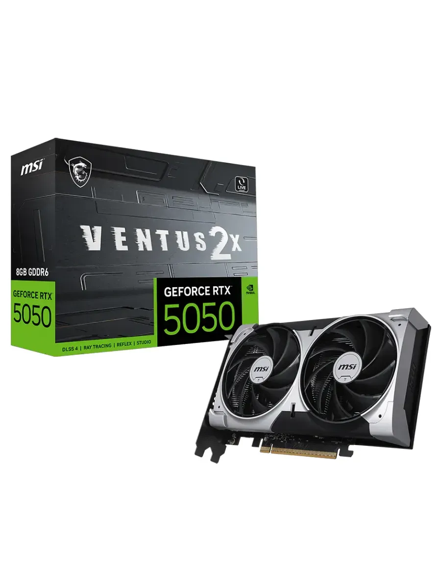 MSI Видеокарта GeForce RTX 5050 VENTUS 2X, 8 ГБ