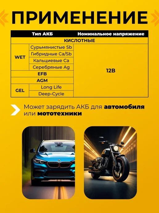 ВЫМПЕЛ Зарядное устройство для аккумулятора автомобиля 12В Вымпел16, вариант, фото 2