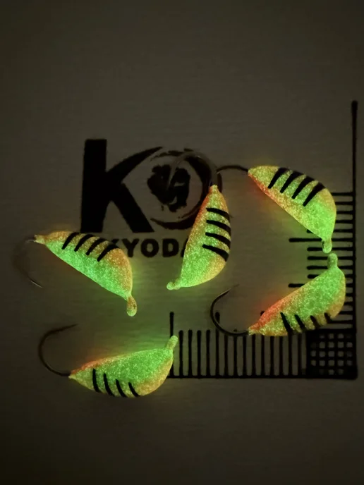 KYODA вольфрамовые мормышки для зимней рыбалки киода, оранжевый, фото 3