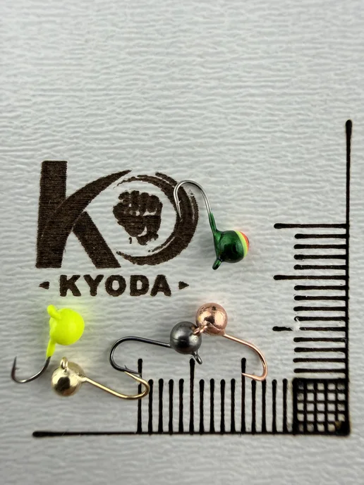 KYODA вольфрамовые мормышки для зимней рыбалки киода, серый, фото 2