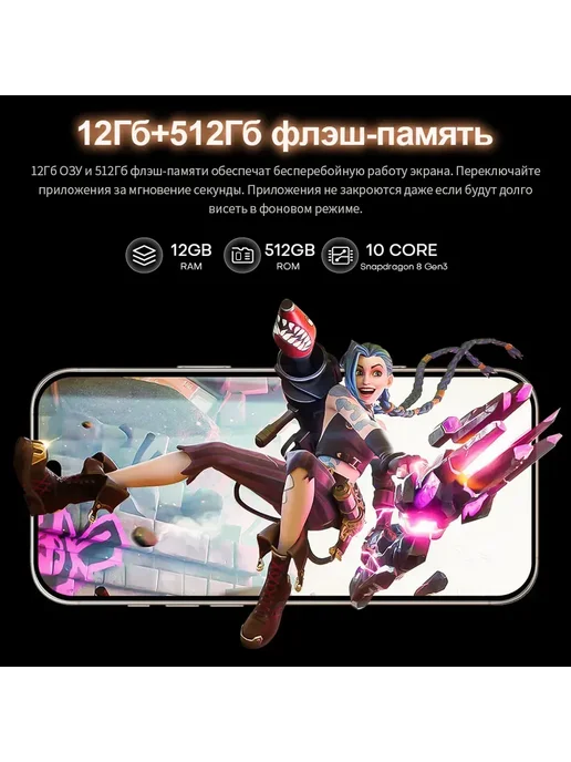 Смартфон Pro Max W5 12/512 ГБ, белый, фото 14