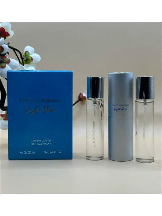 набор духов Мини DOLCE & GABBANA LIGHT BLUE-Дольче, голубой, фото 3