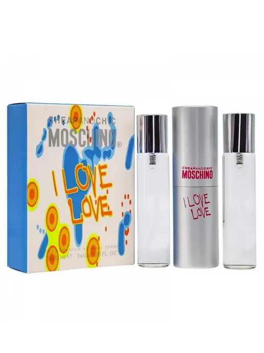 набор духов Мини Moschino I love love-Москино, 3 шт, фото 2