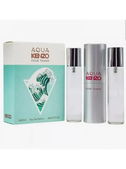 набор духов Мини Aqua Kenzo pour Femme-Кензо, 3 шт, фото 2