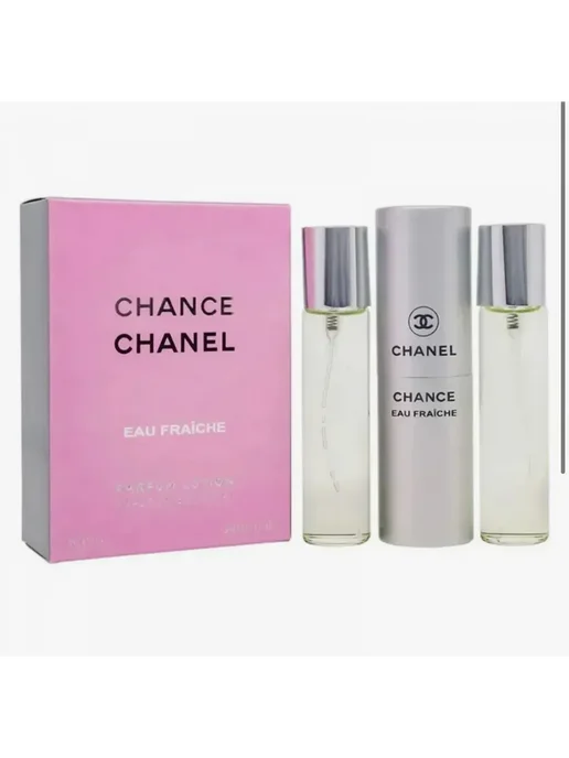 набор духов Chance Eau Fraiche шанель шансе фреш, 3 шт, фото 2