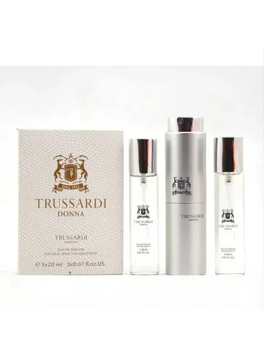 набор духов Мини TRUSSARDI DONNA-Труссардин 3х20 мл, 3x20, фото 2