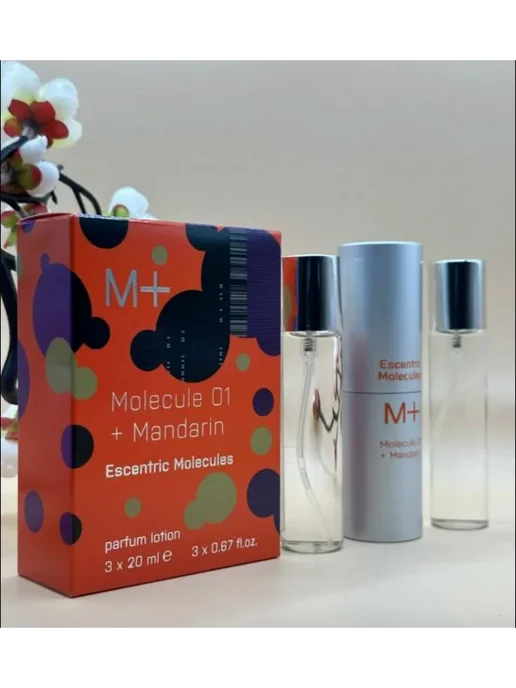 набор духов Мини Molecule 01+Mandarin-Мандарин, 3 шт, фото 2