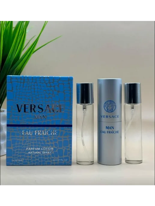 набор духов Мини Versace Man Eau Fraiche-Версаче мен, 3 шт, фото 2