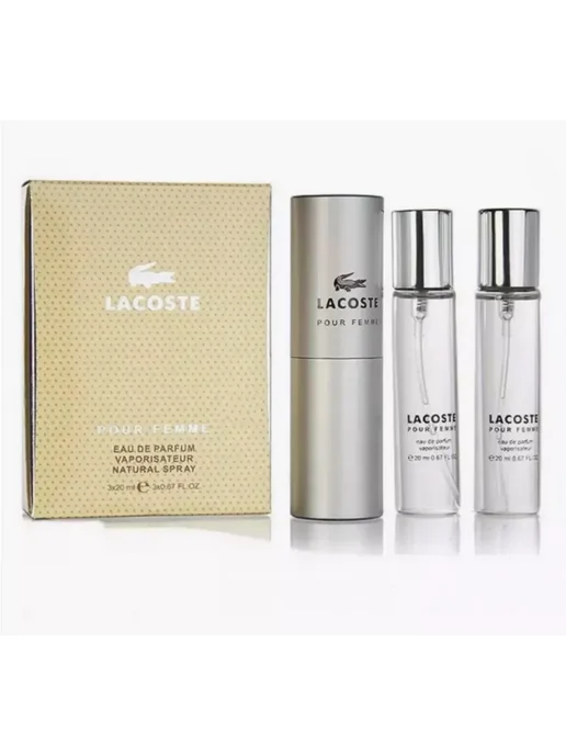 набор духов Мини Lacoste Pour Femme-Лакосте, 3 шт, фото 2