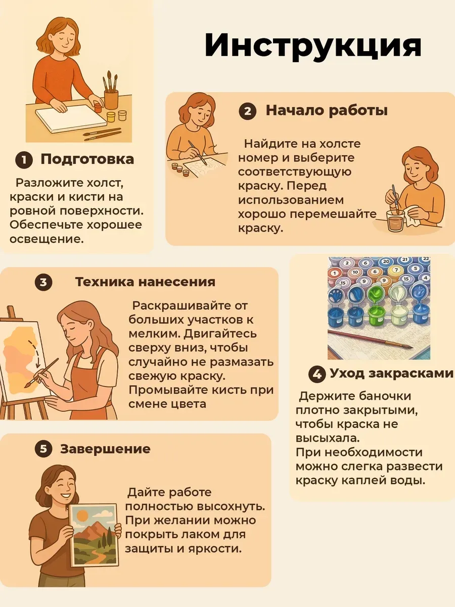 Картина по номерам — Огненная лошадь в вихре пламени — фотография 5