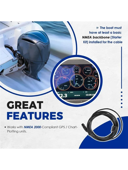 Интерфейсный кабель для двигателей Yamaha 000-0120-37, совме…, вариант, фото 2