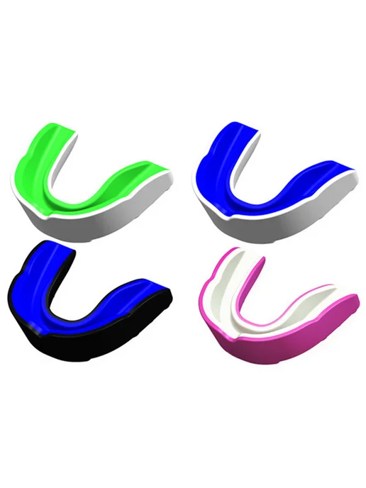 4шт Mouthguard для MMA и единоборств черный белый красный, 4 шт