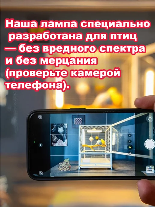 Атмосферная лампа для попугаев, белый, фото 7